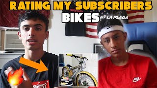 RATING MY SUBSCRIBERS BIKES 15 FT LA PLAGA [upl. by Suirauqed]