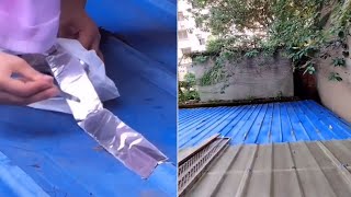 How to Use Super Waterproof Tape Repair Roof 2021 [upl. by Crosby519]