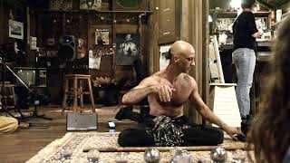 Kristian Jyoti  Demon Magician Performance Levitation Yoga Change Eyes juggling [upl. by Philander336]