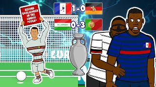 🏆Ronaldo Record Rudiger bites Pogba🏆 5 Euro 2020 Highlights France vs Germany Hungary Portugal [upl. by Yecram]