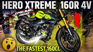 Hero Xtreme 160R 4V The Fastest in the 160cc Segment  Price Specs amp Features [upl. by Bilski]