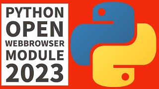 Python Beginners Open Webbrowser 2023 [upl. by Ongineb]