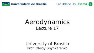 Aerodynamics Lecture 17 ThreeDimensional Incompressible Flow [upl. by Lynne110]