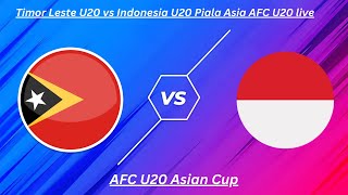 Timor Leste U20 vs Indonesia U20 AFC U20 Asian Cup live Full match [upl. by Elyrehc]