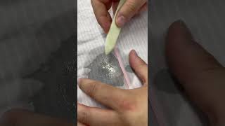 The process of removing 🩸 stains at a dry cleaners stainremoval howto shorts [upl. by Anialam]