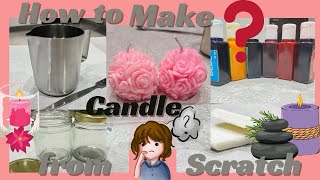 Essential Supplies for Candle Making  DIY Candle Crafting Guide🪔🕯️😱 Part1 [upl. by Hartfield627]