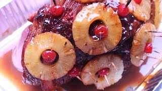 Baked Ham with Pineapple and Brown Sugar Glaze  I Heart Recipes [upl. by Attenahs442]