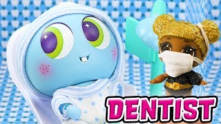 Distroller World NeoNate Baby Lloyd Goes to the Dentist Featuring LOL Surprise Dolls and Queen Bee [upl. by Noet]