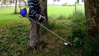 Grass Strimmer With Plastic Blades [upl. by Ahsele392]