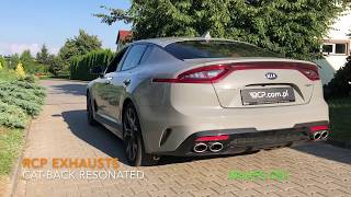 Kia Stinger GT 33 V6  RCP Exhausts  Cat Back Exhaust  Valves [upl. by Ahsoym364]