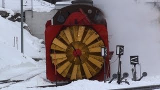 Die Dampfschneeschleuder am Berninapass  Eisenbahn  Autos Motorrad CTL4world [upl. by Renwick606]