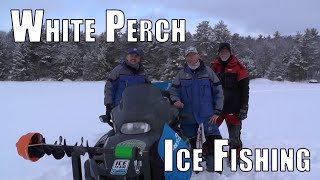 White Perch Ice Fishing on Lake Winnipesaukee [upl. by Tera]