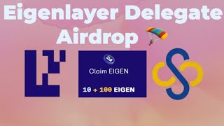 Eigenlayer Airdrop Claim With Eigen Delegate Infstones Airdrop  EarningBangladesh airdrop [upl. by Htiek]