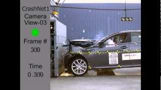 Lexus IS  IS250  IS350  2013  Frontal Crash Test  NHTSA  CrashNet1 [upl. by Button]