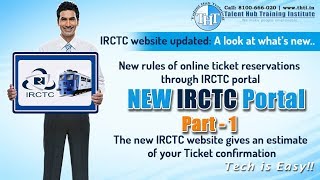 New rules of online ticket reservations through IRCTC portal  Part1  In Bengali [upl. by Keligot]