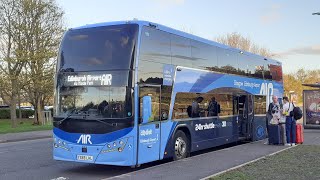 AIR West Coast Motors Citylink Volvo B11RLET Panorama 11911 YX69 LHL [upl. by Annawal]