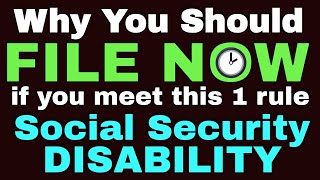 File NOW if you meet this social security disability requirement [upl. by Tavey]