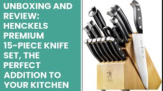 Unboxing and Review HENCKELS Premium 15Piece Knife Set the Perfect addition to your Kitchen [upl. by Nuris]