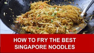 How to fry the best Singapore noodles rice vermicelli [upl. by Neel]