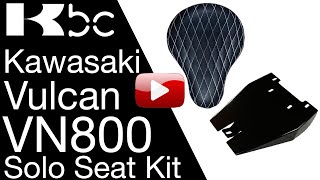 INSTALL VIDEO VN800 Seat Kit Solo seat Conversion Kit Kawasaki Vulcan BobberCycle [upl. by Ahsaet174]