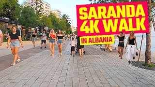 Saranda Promenade  Summer Walk  4K [upl. by Rimidalv103]