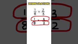 Dividing Fractions gcsemaths mathmatics fraction s tion [upl. by Annawad]