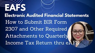 HOW TO SUBMIT BIR FORM 2307 AS ATTACHMENT TO QUARTERLY INCOME TAX RETURN [upl. by Aneleiram]