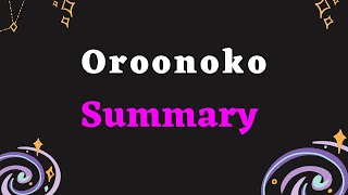 Oroonoko Summary amp Analysis  the Slave Princes Story by Aphra Behn [upl. by Aynot]