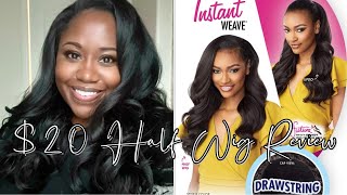 Installing a 20 half wig  Sensationnel Instant Weave Synthetic Half Wig [upl. by Assilav]