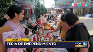 Santa Ana  Emprendedoras realizaron una importante feria [upl. by Ecnerual668]