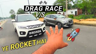 DRAG RACE  Baleno VS Brezza 🔥 1500cc vs 1200cc [upl. by Eiluj457]