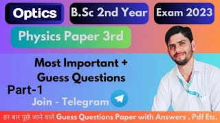 bsc 2nd year important questionbsc 2nd year optics important questionvks physics Academymgsu [upl. by Ardnoed]