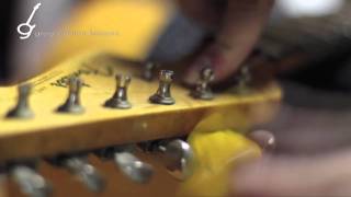 THE BEST Method on How to Change Guitar Strings Fender Vintage Style Klusen Tuners [upl. by Osber]