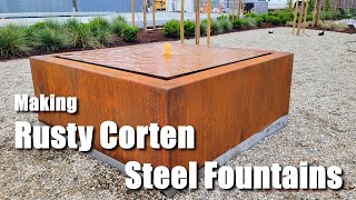 Making Rusty Corten Steel Fountains [upl. by Dunseath223]