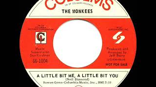 1967 HITS ARCHIVE A Little Bit Me A Little Bit You  Monkees a 1 recordmono [upl. by Norwood437]