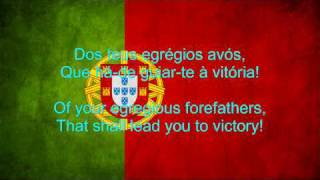 Portugal National Anthem English lyrics [upl. by Ybrek]