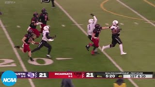 307pound lineman steals ball outraces everyone to end zone in FCS playoffs [upl. by Aivekahs]