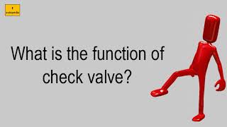 What Is The Function Of Check Valve [upl. by Eneryc]