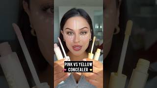 Pink vs Yellow Concealer l Christen Dominique [upl. by Georglana]