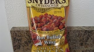 Snyders Hot Buffalo Wing Pretzel Pieces  Spicochist Reviews [upl. by West]