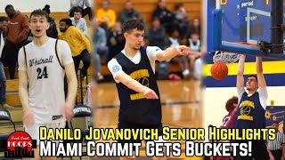 Danilo Jovanovich Senior Highlights Miami Commit Is A Walking Bucket [upl. by Robison]