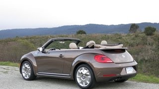 2013 Volkswagen Beetle Convertible Review and Road Test [upl. by Wanonah859]