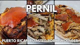 Pernil  Puerto Rican Slow Roasted Pork Shoulder the crispiest skin amp most tender meat [upl. by Odele813]