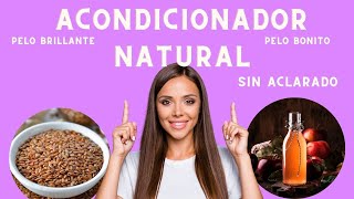 Cómo hacer un ACONDICIONADOR NATURAL casero SIN aclarado para EL CABELLO Cosmética Natural y Normal [upl. by Nor]