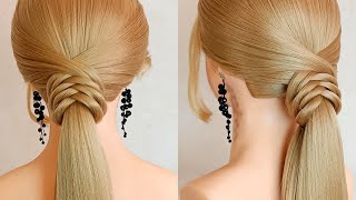 Simple Hairstyle for Everyday  Easy Ponytail Hairstyles for girls  beautiful trending hairstyles [upl. by Annhej726]