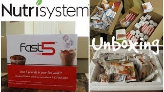 My First NUTRISYSTEM Unboxing  Including Fast 5 Dry amp Frozen Foods Boxes [upl. by Marilou413]