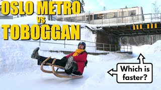 Can You Beat The Oslo Metro On A Toboggan [upl. by Adiaj]