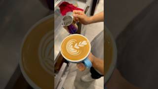 How make simple latte artshorts [upl. by Ladnyk]