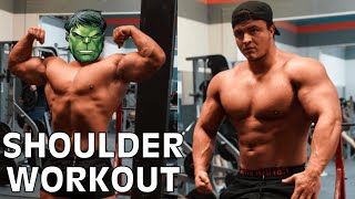 BENCH PR VLOG  SHOULDER WORKOUT W SHREDDED JOE [upl. by Annoerb93]