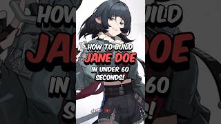 BEST JANE DOE BUILD  How to Build Jane Doe in 60 Seconds zzz zenlesszonezero hoyoverse [upl. by Ralip277]